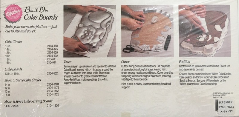 Wilton Cake Boards 13 x 19 Inches Rectangle Pk of 6 Part 2104-552 gallery