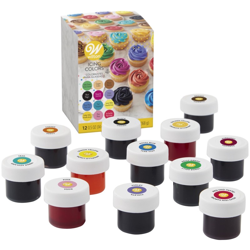 Edible Gel Food Coloring Set for Cake Decorating & Baking Variety Pack of 12 Eac gallery