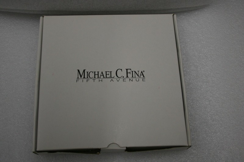VTG Michael C. Fina Fifth Avenue Serving Tray 2 tier Crea Design Milano White gallery