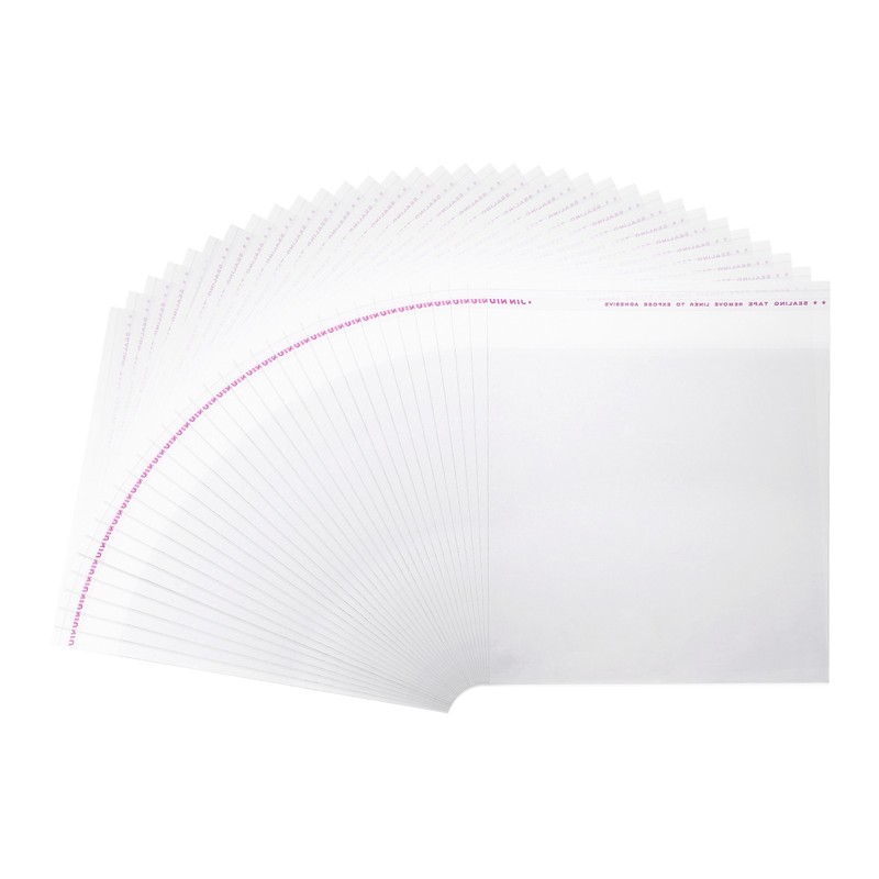 200 Pcs Cellophanes Bags, 5.9 x 5.9 Inch Self-Adhesive Cookies Bags, Clear