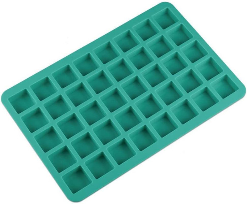 40-Cavity Square Chocolate Truffle & Hard Caramel Candy Silicone Molds