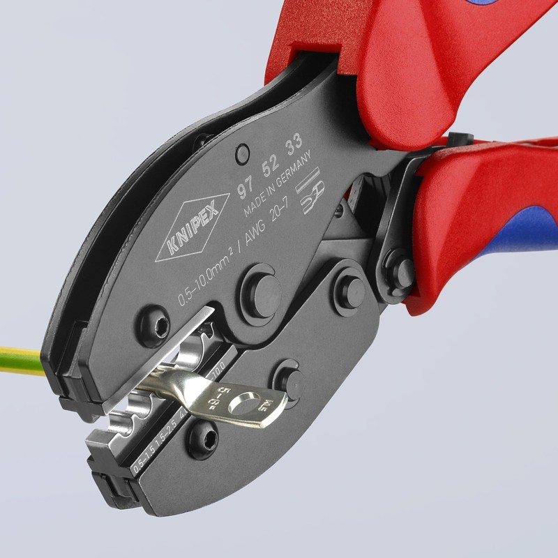 KNIPEX 20-7 AWG Knipex PreciForce Crimping Pliers Plastic Grips 975233 gallery