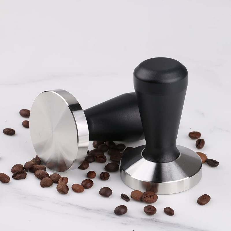 omgogo Stainless Steel Coffee Tamper 49mm Barista Espresso Base 49mm, black gallery