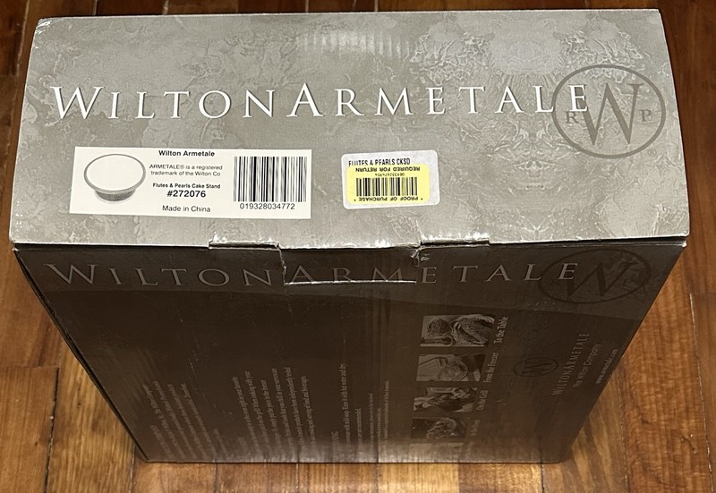 Wilton Ametale Flutes And Pearls Cake Stand 272076 New In Box gallery