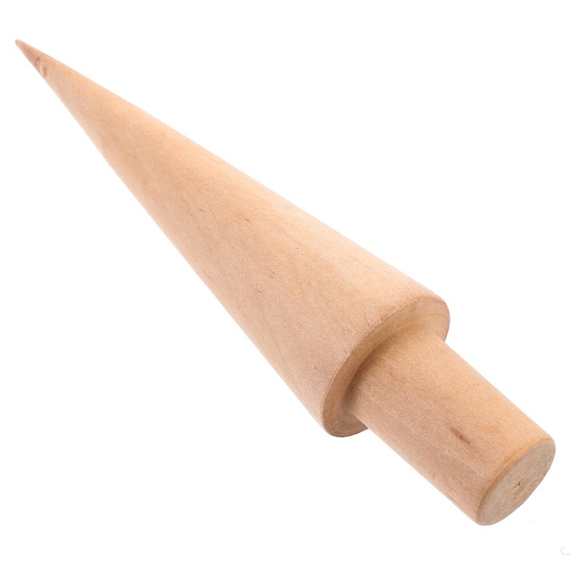 Waffle Roller Wood Cone Ice Cream Mold Conical Decor Rollers