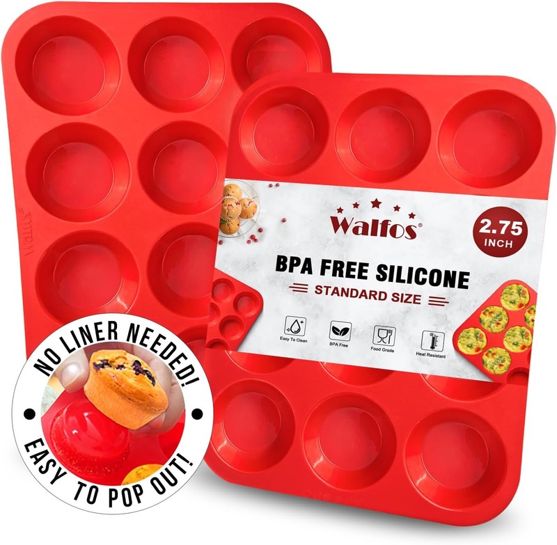 Silicone Muffin Pan - Cupcake Pans, Including 24 Cups Mini Muffin gallery