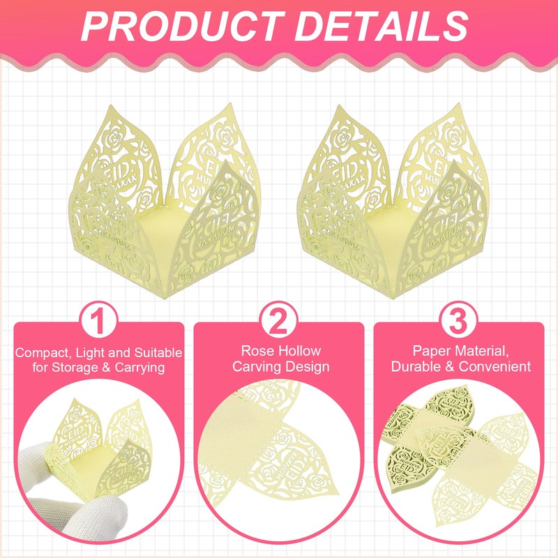 25 PCS Truffle Wrapper 4.3 Inch Square Cupcake Liner Baking Paper Light Yellow gallery