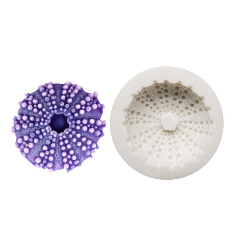 DIY Fondant Moulds Marine Series Modelings Molds Sea Urchin Shell Shape Mould gallery