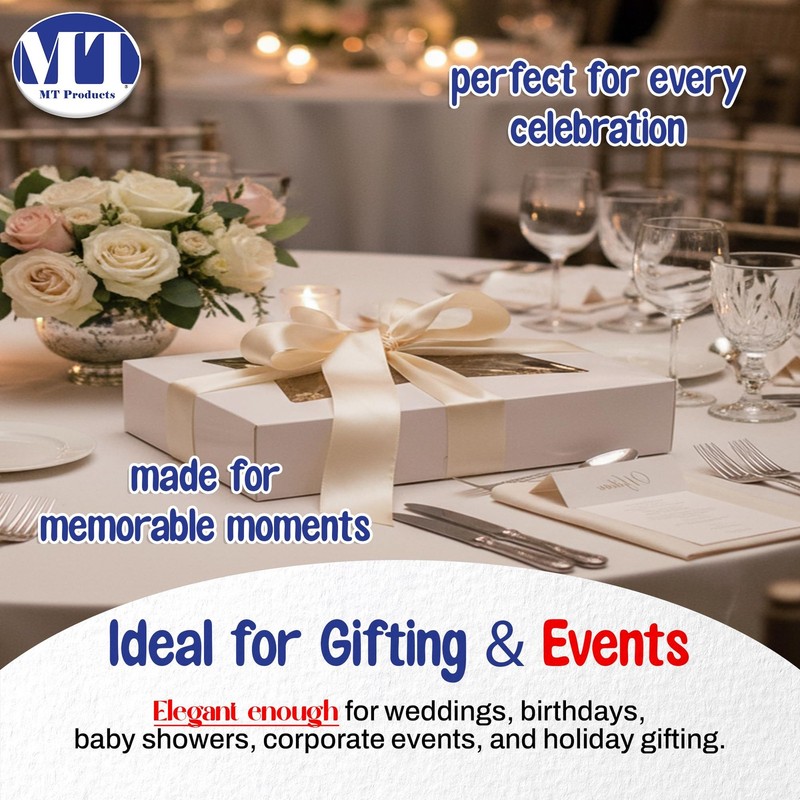 12" x 8" x 2.25" White Bakery Boxes with Window (25 Pack) - Auto Pop-Up Paper... gallery