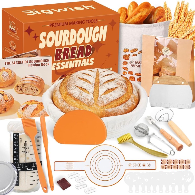 Sourdough Starter Kit for Beginners – plete Sourdough Kit with Banneton