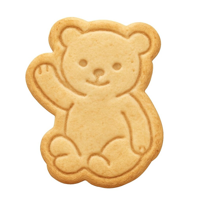 Waving Bear Cookie Cutter & Stamp - 4x3.3 Fun Kitchen Baking gallery