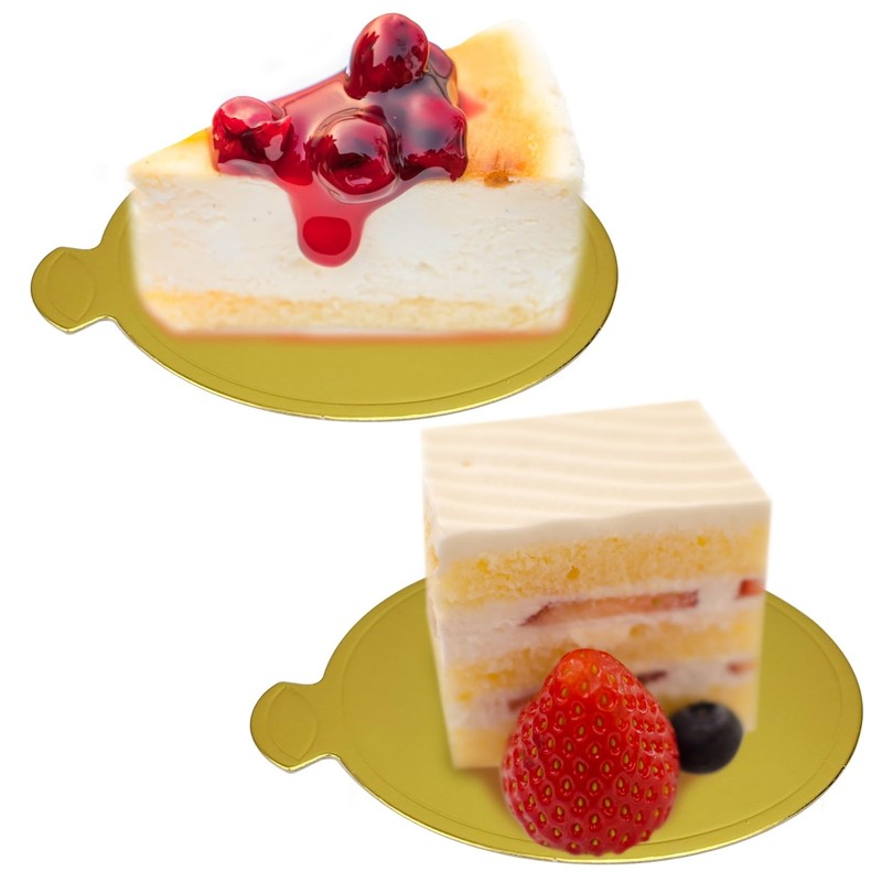 30 Pcs Mini Cake Boards 3.1 Inch Mousse Cake Boards Cake Base for Mini Cake D... gallery