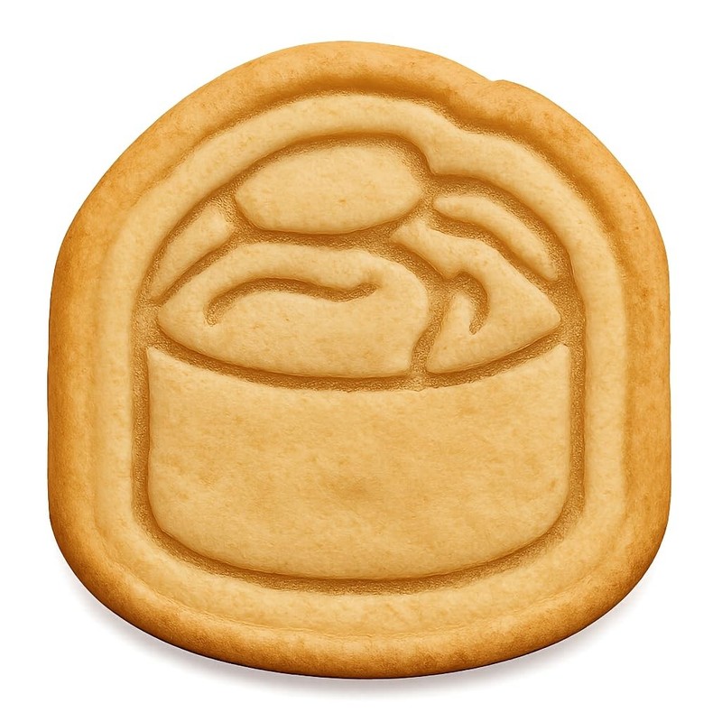Snow Crab Roll Cookie Cutter & Stamp, Fondant & Clay – 4×3.8