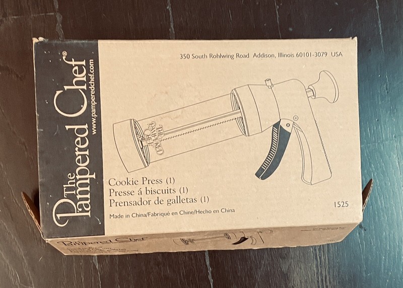 Pampered Chef Cookie Press #1525 In Original Box 16 Different Disc Patterns gallery