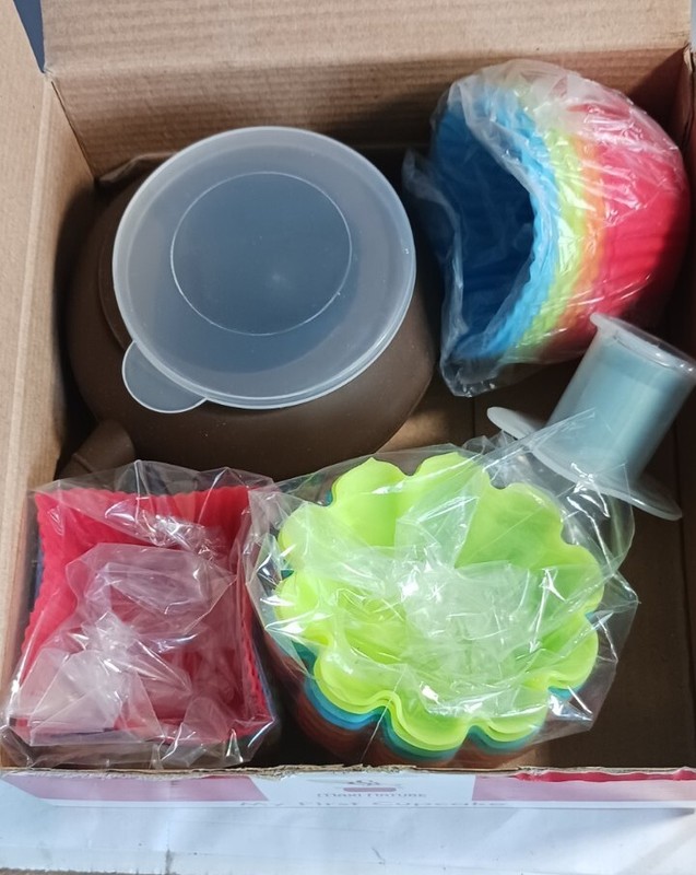 26pcs/set Baking Silicone Cupcake Pans- Maxi Nature- My 1st Cupcake