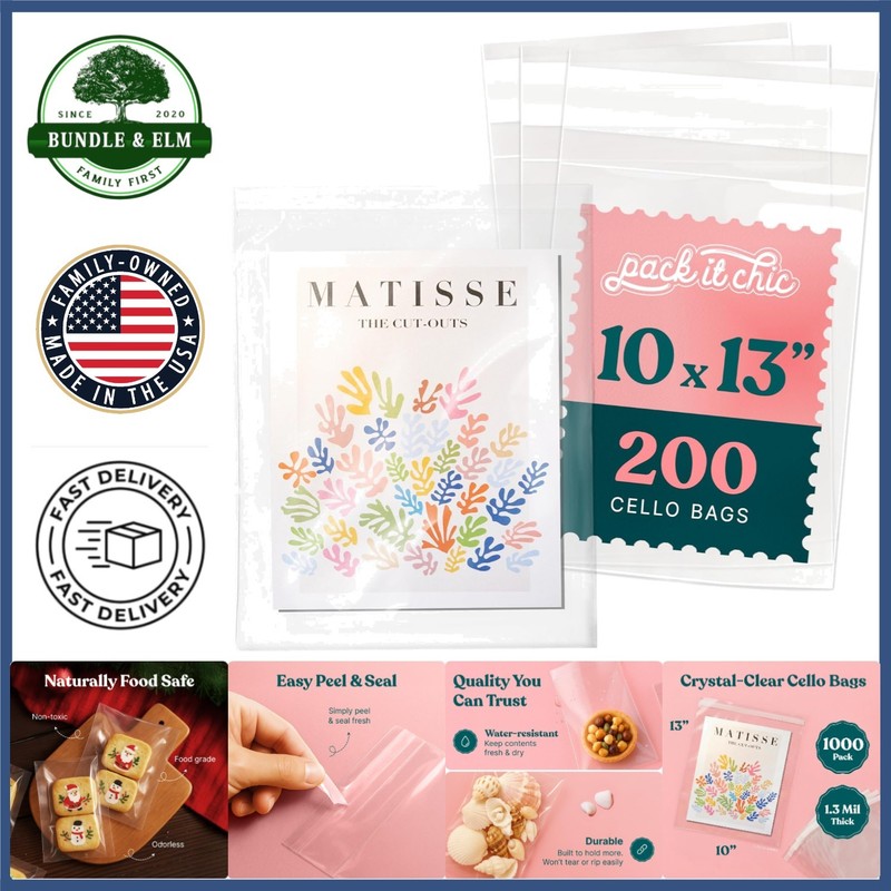 Clear Resealable Bags 10″ X 13″ – Perfect for Gifts and High-Volume Storage