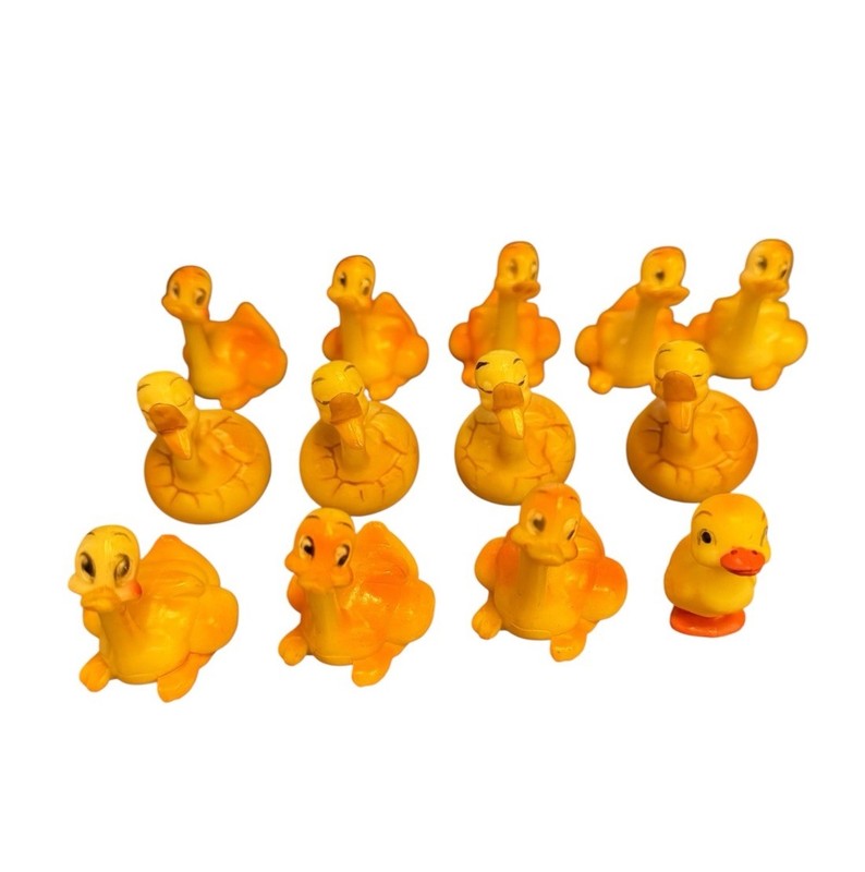 Vintage Wilton Plastic Duck Family Cake Toppers Hong Kong Duckling Lot Of 13 gallery