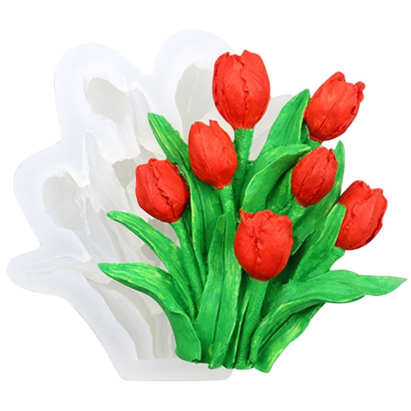 Fondant Moulds Candy Molds Silicone Material Flower Shaped Gift for Baking Lover gallery