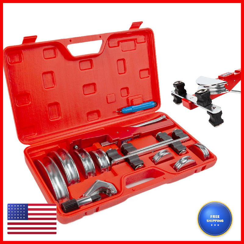 Icool Tubing Bender Kit Hand Tool 1/4 To 7/8 Inch For Soft Copper Aluminum Hvac