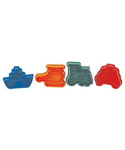 R&m Transportation Theme Cookie Cutter Stamper 4 Piece Set Assorted Colors Train gallery