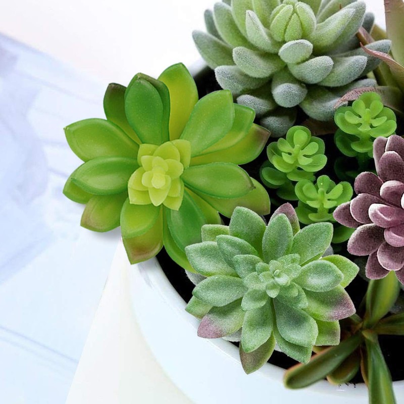 Anoak Artificial Succulent Plants - 16 Pcs Set Faux Succulents Unpotted Fake gallery