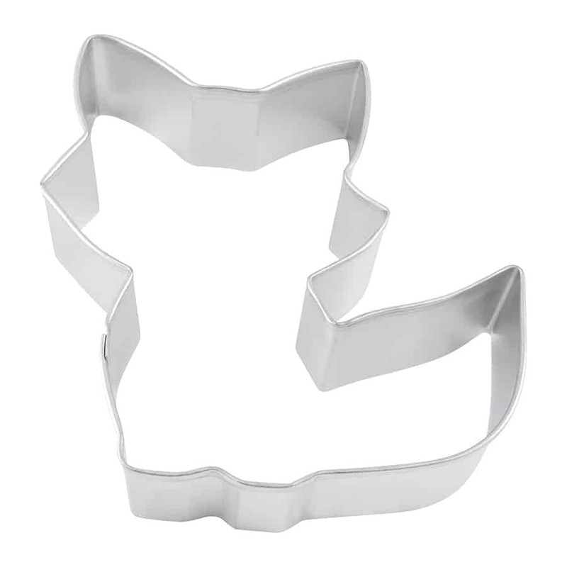 4" Fox Raccoon Body Cookie Cutter Tin Plate Steel Woodland Wild Animal Creature gallery