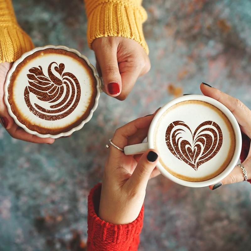 Mandala Cookie Coffee Stencils - 25 Pcs Mandala Latte Art Cookie Stencils for… gallery