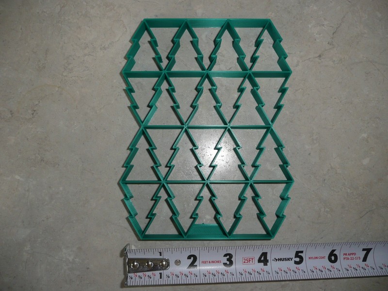 CHRISTMAS EVERGREEN TREES 1.5 INCH TALL X 28 OUTLINE MULTI COOKIE CUTTER PR5108 gallery