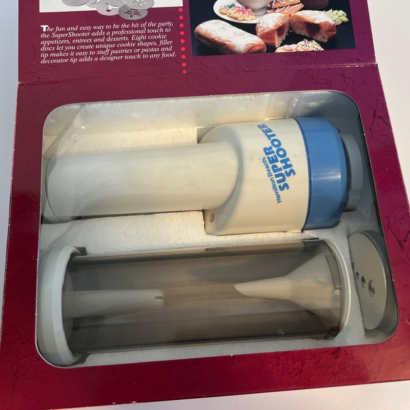 Hamilton Beach Super Shooter Cordless Cookie Press Food Decorator Open Box gallery
