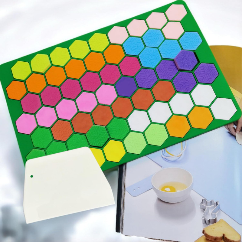 Hexagon Snowflakes Silicone Molds for Chocolate, Gummy Candy, Wax Melts and Ice gallery