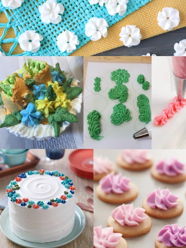 Drop Flower Piping Tips Set 107 109 129 131 191 224 225 Icing Tip Blooming Be... gallery
