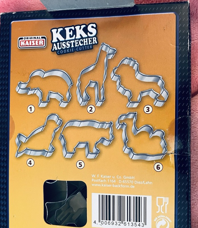 Kaiser Metal Cookie Cutter Zoo Animals Camel Elephant Giraffe Lion Bear NEW gallery