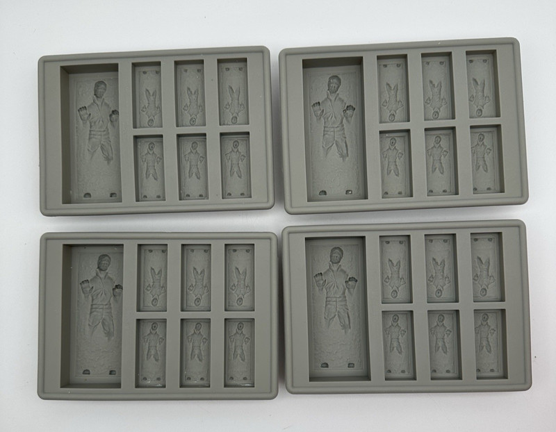 4 Star Wars Han Solo Frozen in Carbonite Mold For Ice Clay Resin Chocolate 2011