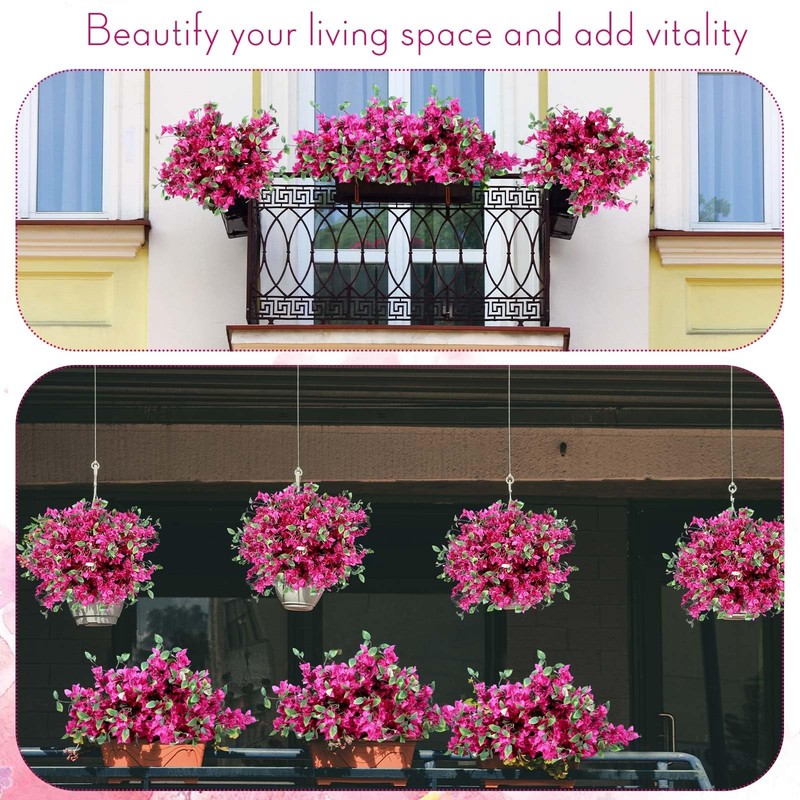 Yuxung 60 Pcs Artificial Faux Bougainvillea Fake Flower Silk Bougainvillea gallery