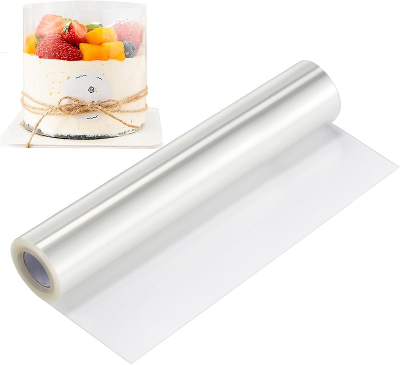 Acetate Sheets, 10 Inch Cake Collar, Transparent Acetate Cake Collars for Baking