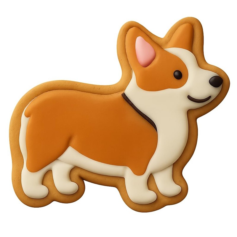 Standing Corgi Pembroke Cookie Cutter & Stamp - 4x3.5 gallery