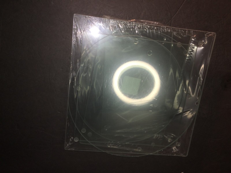 set of 6 glass stands square, rectangular, round