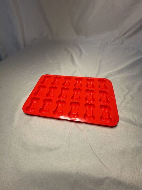 Silicone Dog Paw and Bone Shaped Baking Molds for Dog Treats and Ice Cubes gallery