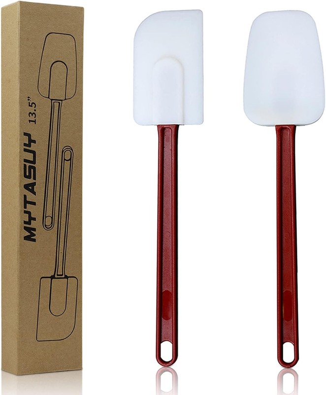 14 INCH Silicone Spatulas Heat Resistant Heavy Duty Rubber Spatulas