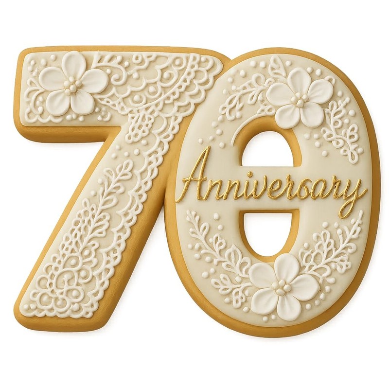 Number 70 Cookie Cutter 3x4" for Baking & Fondant Clay Gifts Kitchen gallery