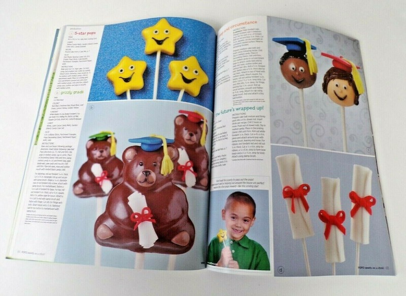 Wilton pops Sweets on a Stick Cake Pops Soft Cover Book 112 Pages Recipes Ideas gallery