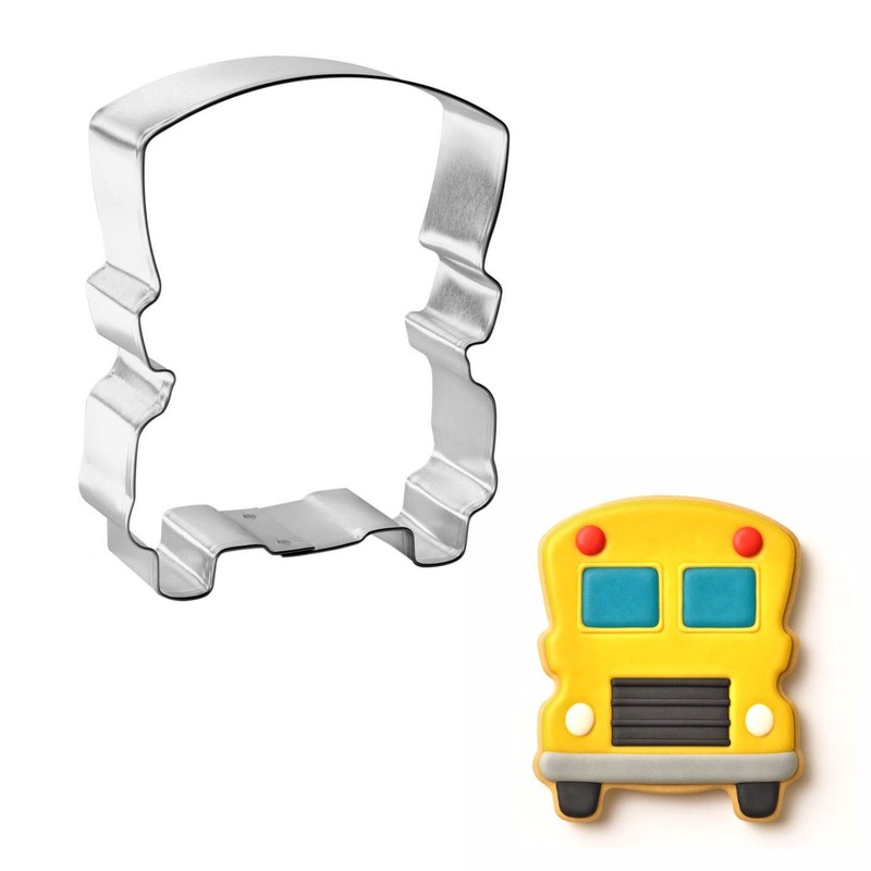 School Bus Car Front 3.5” Cookie Cutter Metal