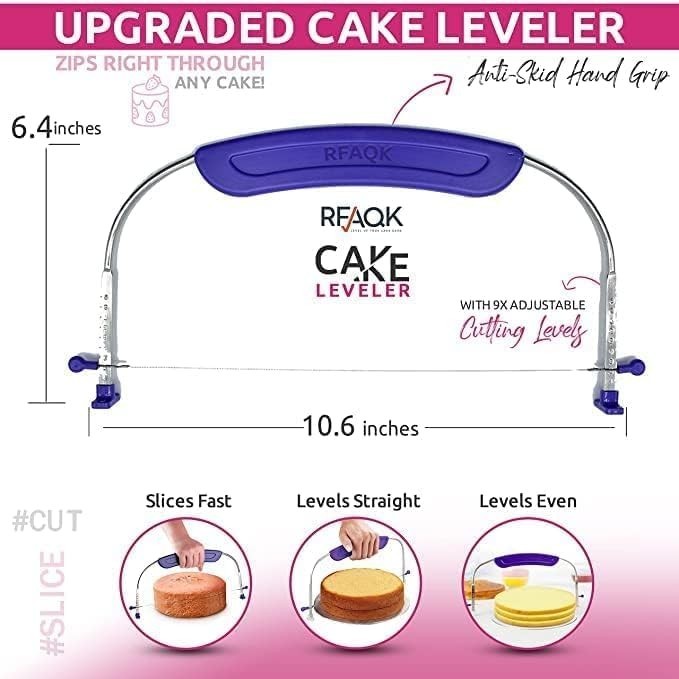 35PCs Cake Turntable and Leveler-Rotating with Non Slip pad-7 Icing Tips and ... gallery