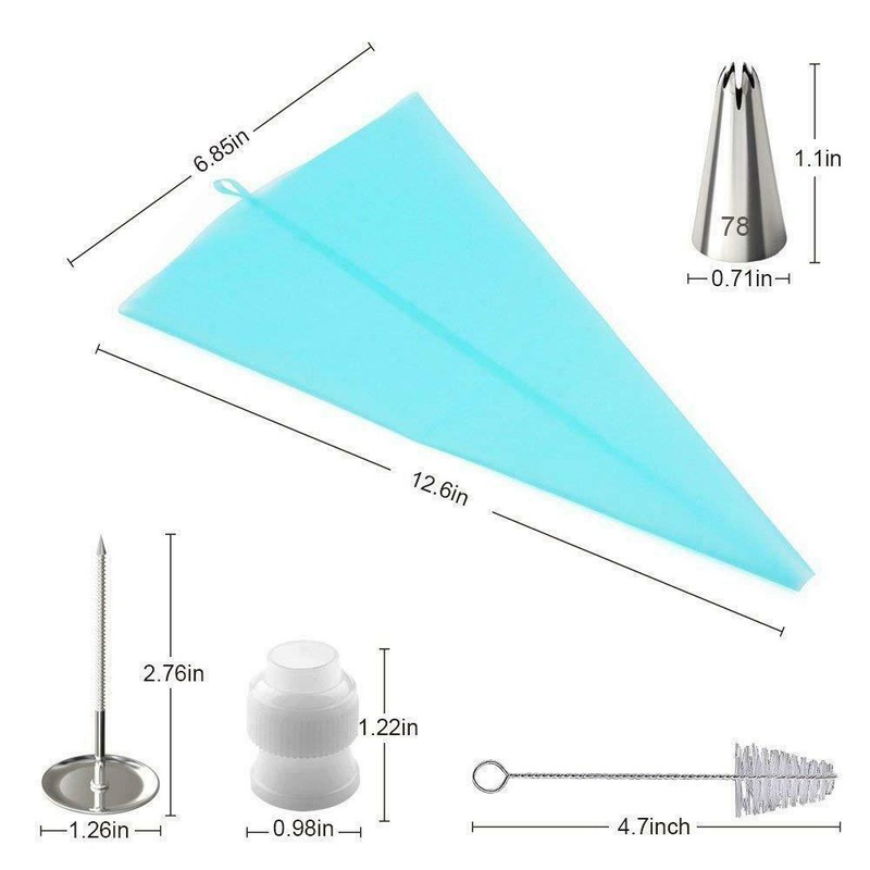 42Pcs/Set Icing Piping Nozzles Pastry Tips Birthday Cake Baking Decor Tool Kit gallery