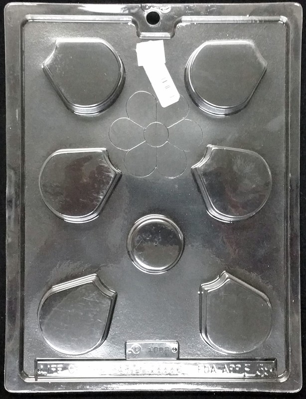 Flower Power Large Puzzle Chocolate Plastic Candy Soap Mold LOP F-358