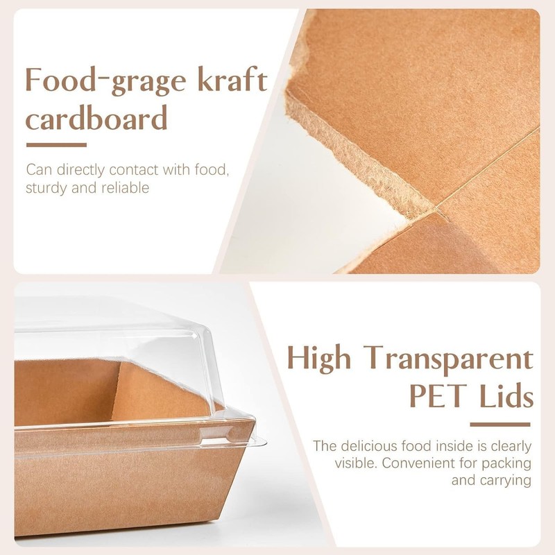 Small Kraft Bakery Boxes for Dessert, Cookies, Sandwiches gallery