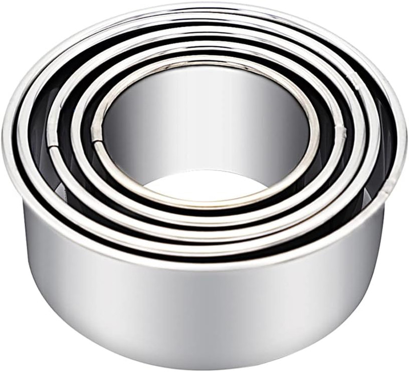 Biscuit Cutters, round Cookie Cutters/Stainless Steel Dumpling Skin Cutters/Cake
