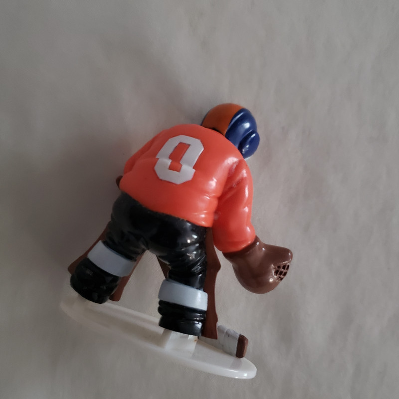 Kids Hockey Goalie Figure Orange Blue Player Cake Toppers DECOPAC 3" gallery