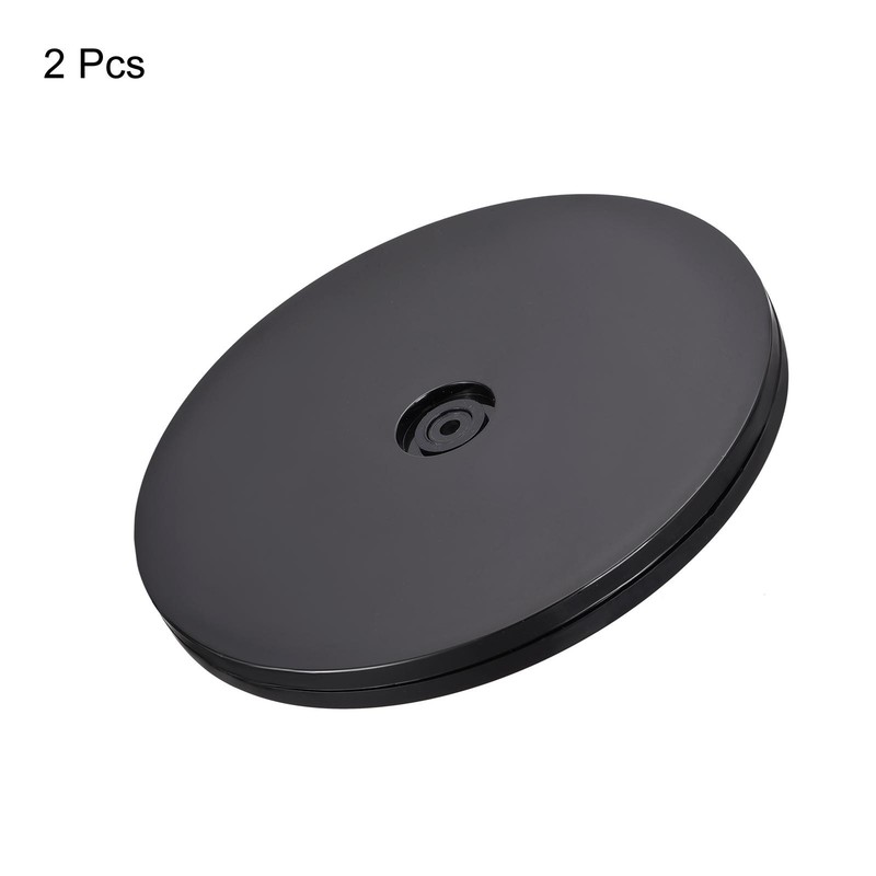6inch Rotating Swivel Stand with Steel Ball Lazy Susan Base Turntable Black 2Pcs gallery