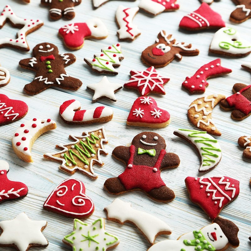30 PCS Christmas Cookie Stencils Templates Decorations Coffee Baking Painting gallery